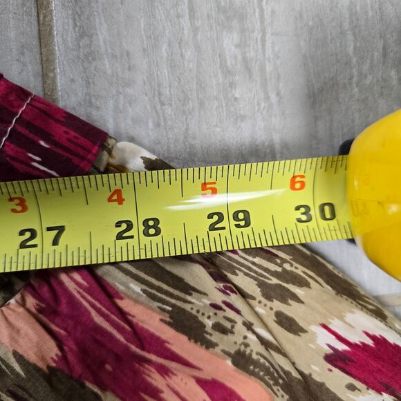 Anthropologie Love the Label Ruffled Wrap Mini Dress Medium Floral - Picture 7 of 11